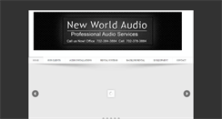 Desktop Screenshot of newworldaudio.net