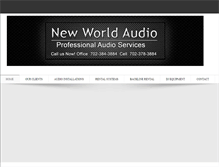 Tablet Screenshot of newworldaudio.net